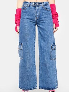 Edikted Deliah Low Rise Cargo Jeans